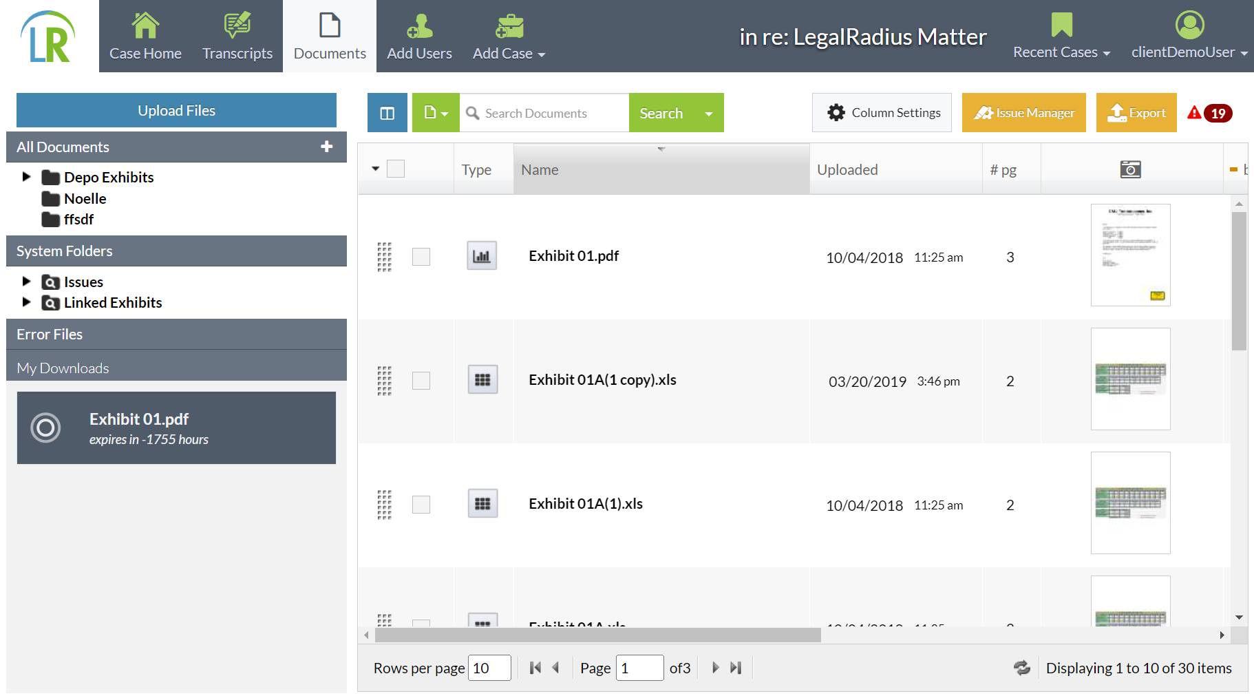 Documentation Management Legal Radius | One Discovery