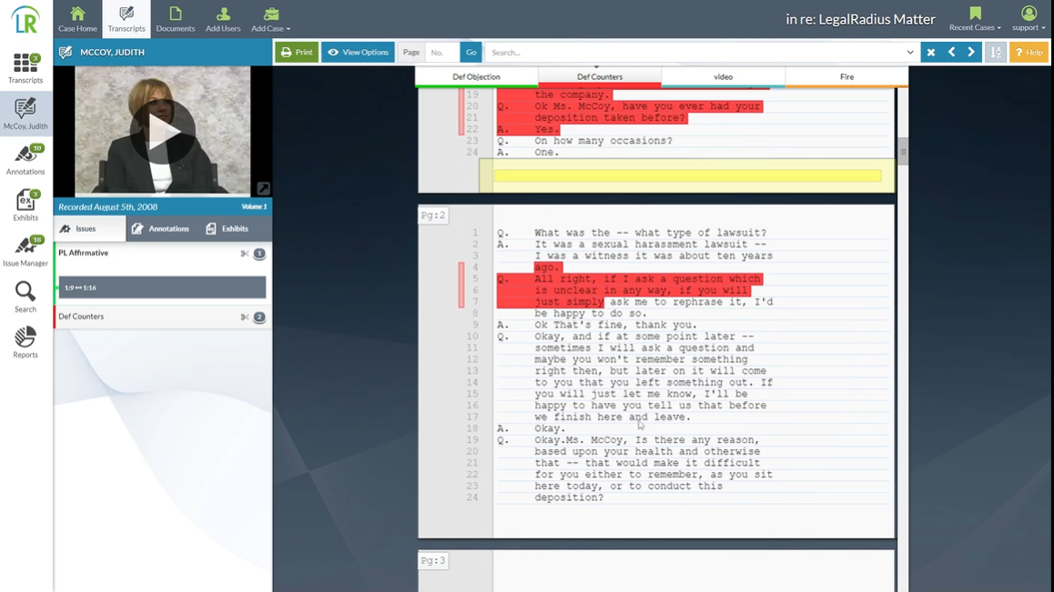 LR Transcript with Starred Issues Applied